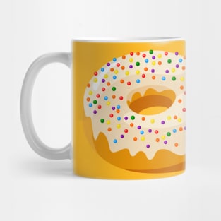 Vanilla Glazed Donut with Sprinkles Mug